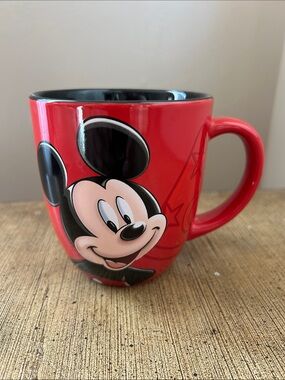 Disney Mickey Mouse Red Ceramic Mug